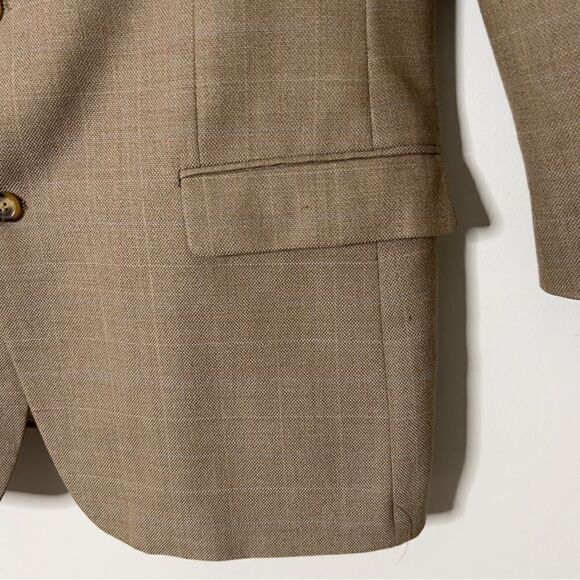 GiaFranco Ruffini Duomo Men’s  Wool Tan Sports Blazer Jacket Size 44L - Picture 4 of 10